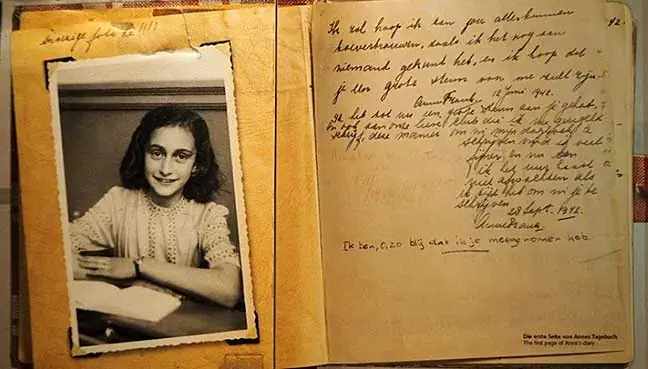 Anne Frank handwritten Anne Frank Diary